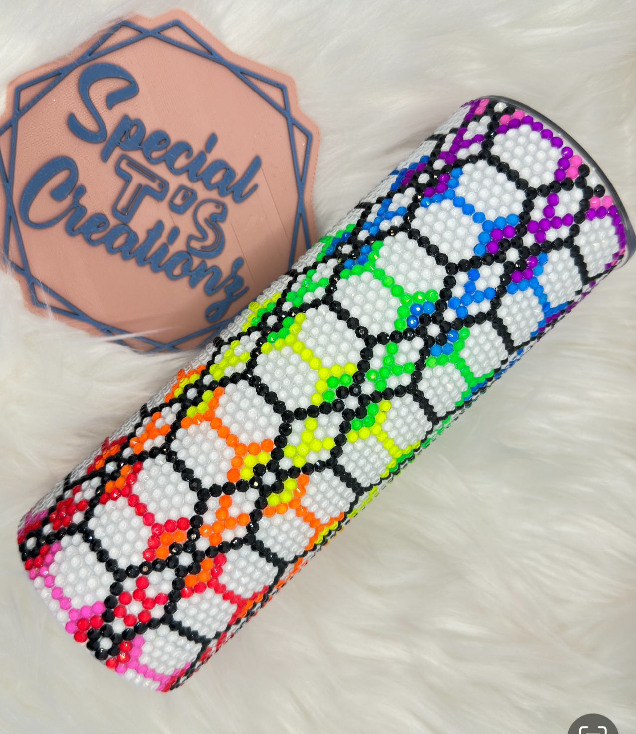 20oz Tumbler Template - Rainbow Delight *Digital File*