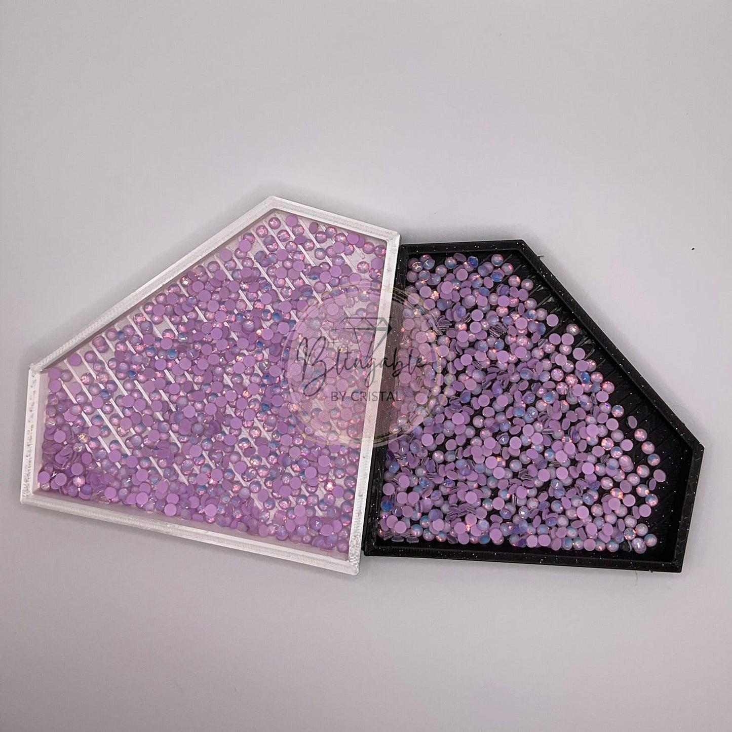 Light Amethyst Opal Luminous - Glass Flatback Rhinestones