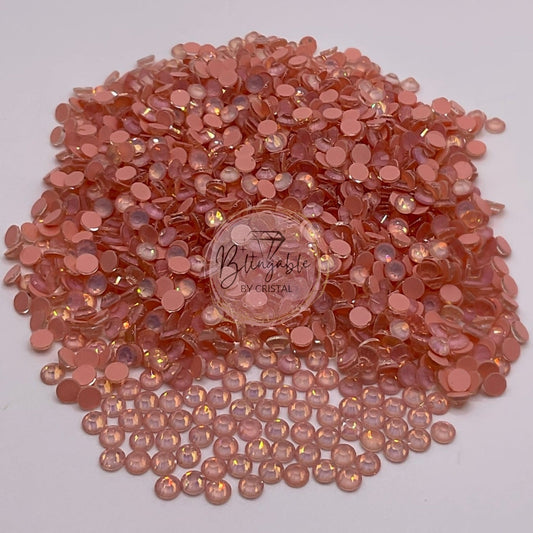 Luxurious Opal Amber - Glass Flatback Rhinestones