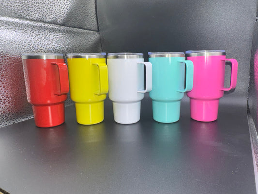 3oz Mini Stainless Steel Handle Tumblers