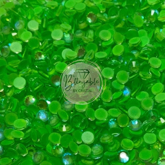 Peridot Luminous - Glass Flatback Rhinestones