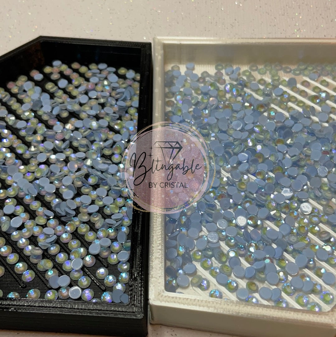 Light Sapphire Luminous - Glass Flatback Rhinestones