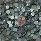 Frosted Light Grey - Glass Flatback Rhinestones