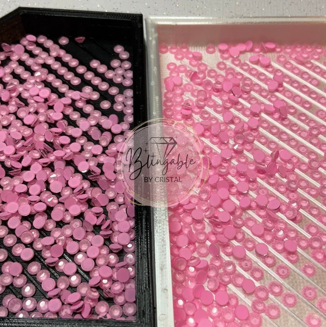 Neon Light Pink - Glass Flatback Rhinestones