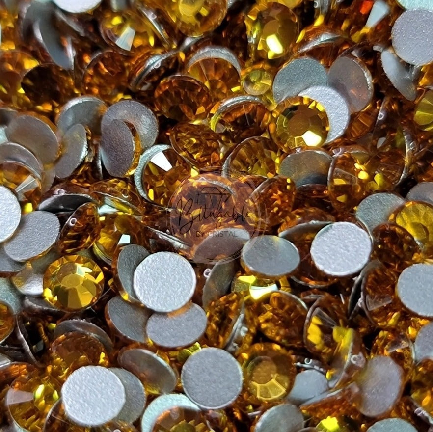 Topaz - Glass Flatback Rhinestones