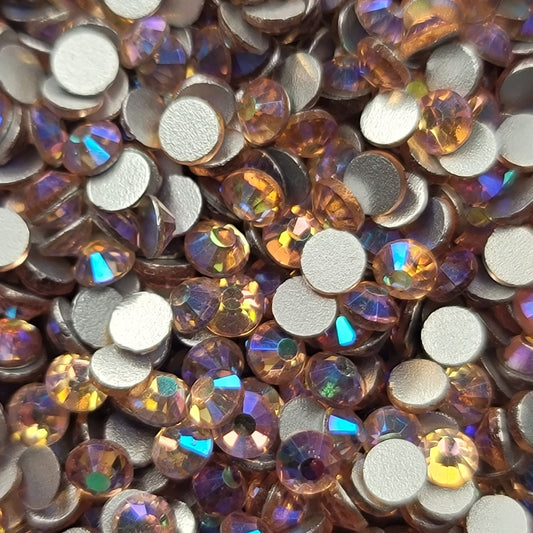 Champagne AB - Glass Flatback Rhinestones